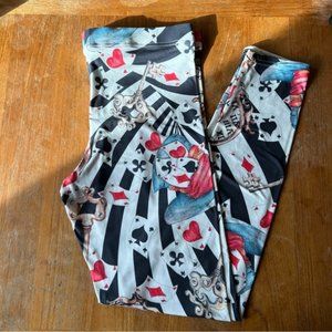 Super Soft Steampunk Psychedelic Alice in Wonderland Yoga Leggings.
